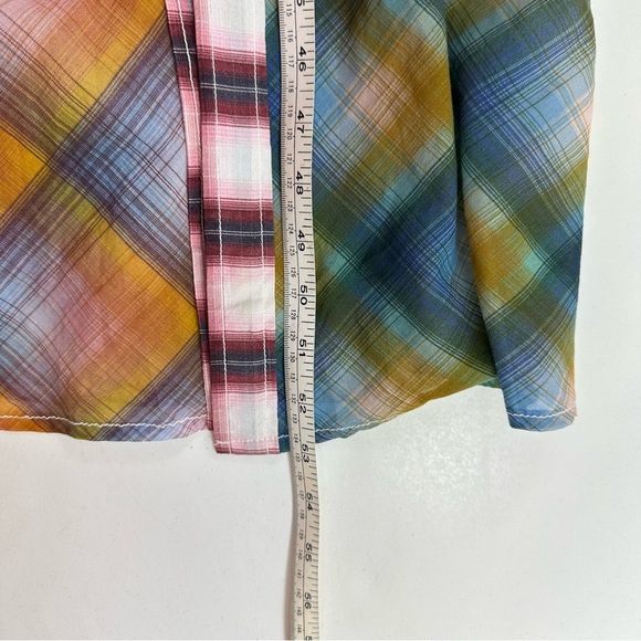 NWT Free People Prairie Plaid Maxi Dress Womens XS Long Sleeve Lightweight - Picture 7 of 10